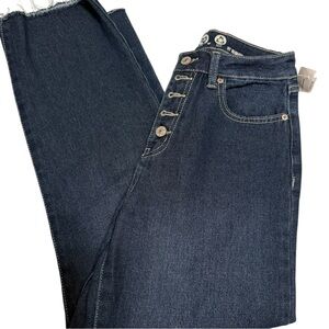 Rewash Mom Dark Blue Super High Ruse Jeans